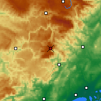 Nearby Forecast Locations - Mont Aigoual - карта