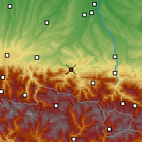 Nearby Forecast Locations - Сен-Жирон - карта