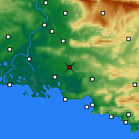 Nearby Forecast Locations - Салон-де-Прованс - карта