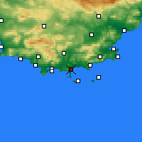 Nearby Forecast Locations - Йер - карта