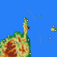 Nearby Forecast Locations - Cap Sagro - карта