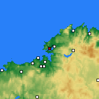Nearby Forecast Locations - Эль-Ферроль - карта