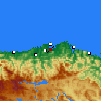 Nearby Forecast Locations - Santander / Parayas - карта