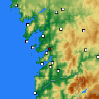 Nearby Forecast Locations - Понтеведра - карта