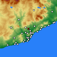 Nearby Forecast Locations - Сабадель - карта