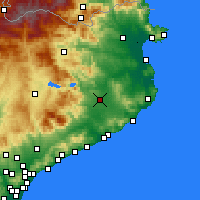 Nearby Forecast Locations - Жирона - карта