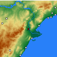 Nearby Forecast Locations - Тортоса - карта