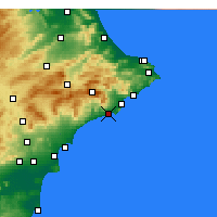 Nearby Forecast Locations - Бенидорм - карта