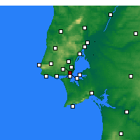 Nearby Forecast Locations - Lisbon/Geof - карта
