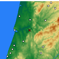 Nearby Forecast Locations - Коимбра - карта