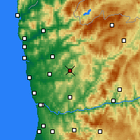Nearby Forecast Locations - Гимарайнш - карта