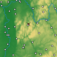 Nearby Forecast Locations - Оденвальд - карта
