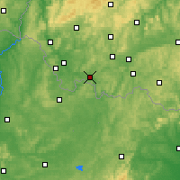 Nearby Forecast Locations - Саарбрюккен - карта