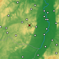 Nearby Forecast Locations - Пфальцский Лес - карта