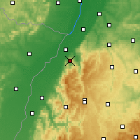Nearby Forecast Locations - Баден-Баден - карта