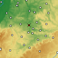 Nearby Forecast Locations - Людвигсбург - карта