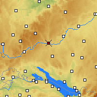 Nearby Forecast Locations - Зигмаринген - карта