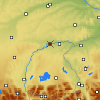 Nearby Forecast Locations - Мюльдорф-ам-Инн - карта