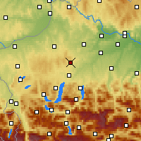 Nearby Forecast Locations - Вольфегг-ам-Хаусрукк - карта