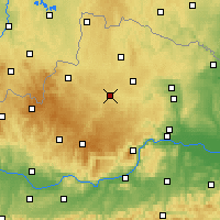 Nearby Forecast Locations - Цветль-Нидерэстеррайх - карта