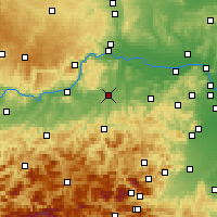 Nearby Forecast Locations - Санкт-Пёльтен - карта