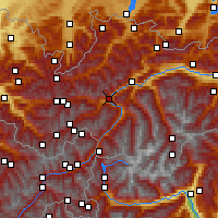 Nearby Forecast Locations - Ландекк - карта