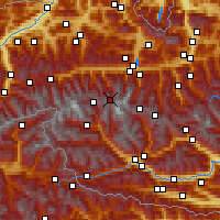 Nearby Forecast Locations - Rudolfshütte - карта