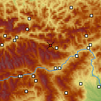 Nearby Forecast Locations - Wald am Schoberpass - карта