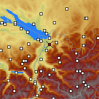 Nearby Forecast Locations - Дорнбирн - карта