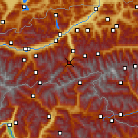 Nearby Forecast Locations - Майрхофен - карта