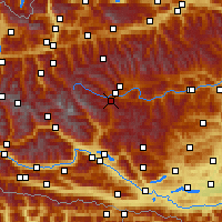 Nearby Forecast Locations - Katschberg - карта