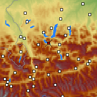 Nearby Forecast Locations - Санкт-Вольфганг - карта