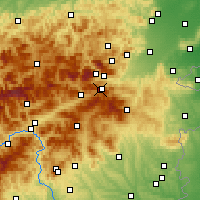 Nearby Forecast Locations - Hirschenkogel - карта