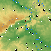 Nearby Forecast Locations - Усти-над-Лабем - карта