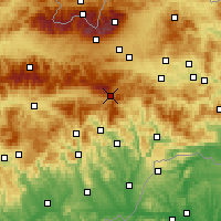 Nearby Forecast Locations - Telgárt - карта