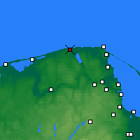 Nearby Forecast Locations - Białogóra - карта