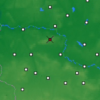 Nearby Forecast Locations - Зелёна-Гура - карта