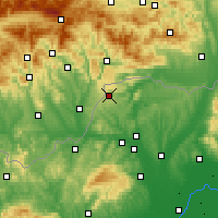 Nearby Forecast Locations - Jósvafő - карта