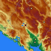 Nearby Forecast Locations - Никшич - карта