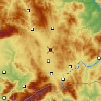 Nearby Forecast Locations - Приштина - карта