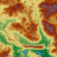 Nearby Forecast Locations - Берово - карта