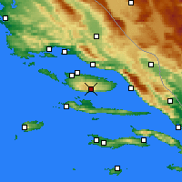Nearby Forecast Locations - Бол (аэропорт) - карта
