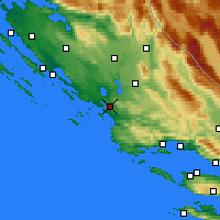 Nearby Forecast Locations - Шибеник - карта