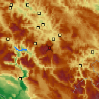 Nearby Forecast Locations - Белашница - карта