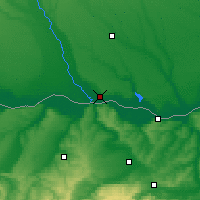 Nearby Forecast Locations - Турну-Мэгуреле - карта