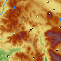 Nearby Forecast Locations - Kustendil - карта