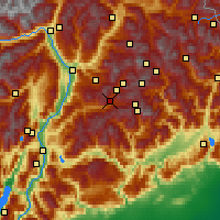 Nearby Forecast Locations - Предаццо - карта