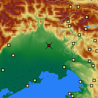 Nearby Forecast Locations - Удине - карта