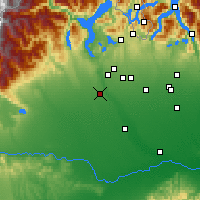 Nearby Forecast Locations - Новара - карта