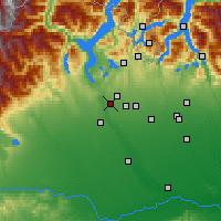 Nearby Forecast Locations - Мальпенса (аэропорт) - карта